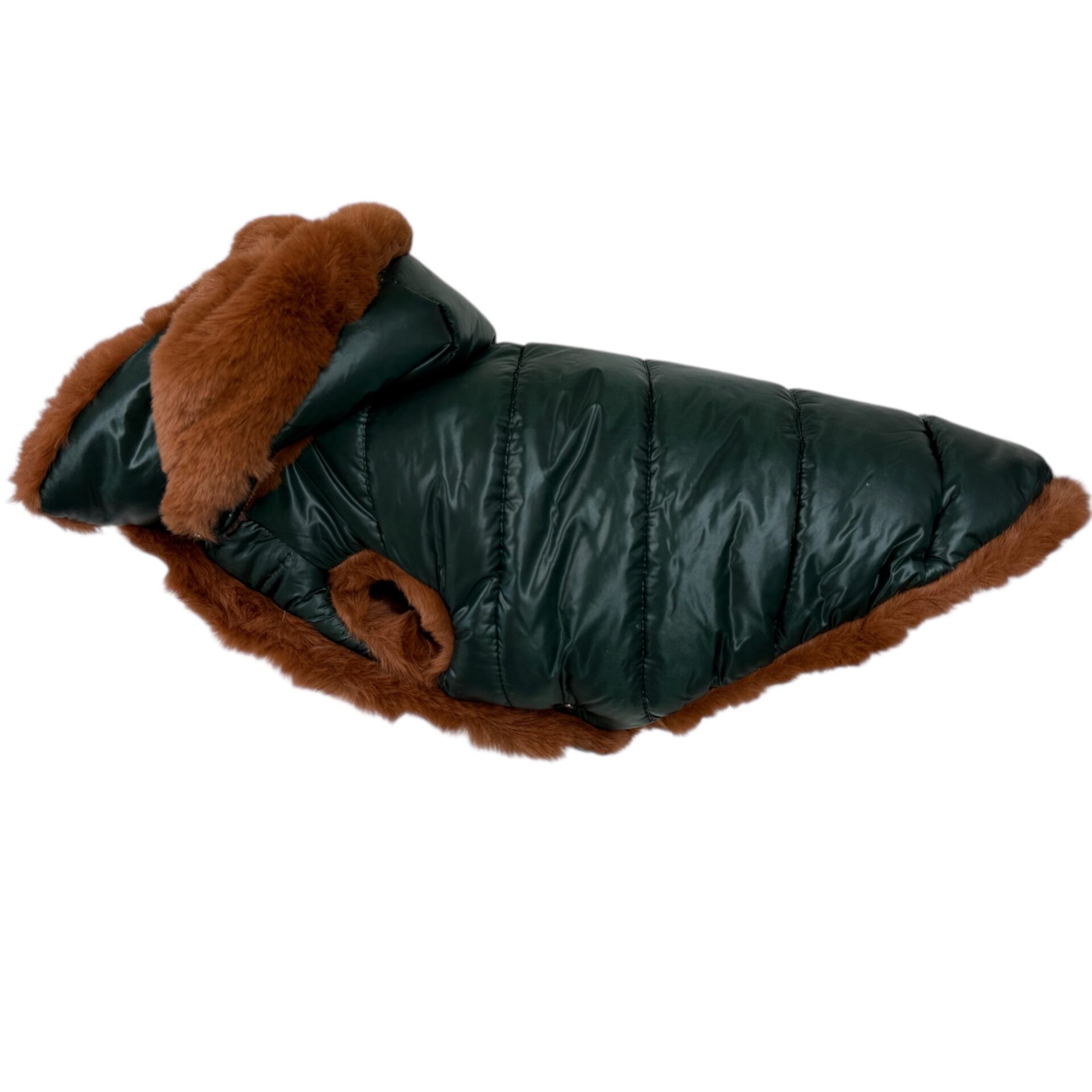 winter puffer mit lammfell olive winter puffer mit lammfell olive